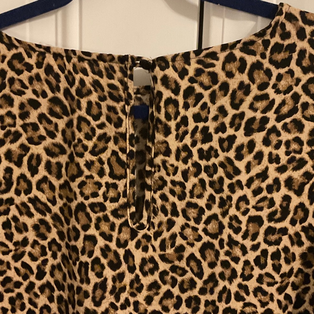 2 Leopard Print Ruffle Blouses - Picture 7 of 8